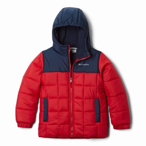 Columbia Puffect™ II Puffer Full-Zip Jacka Pojkar Röda/Marinblå (DEPZR5168)